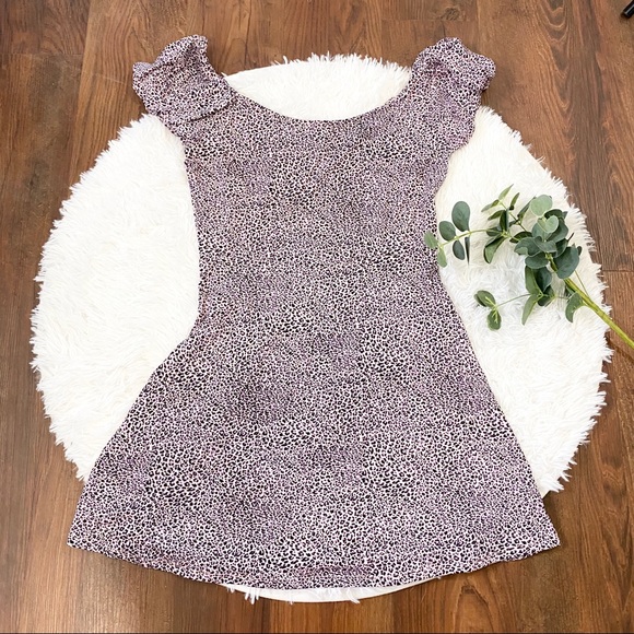 Wild Fable Pink Leopard Knit Mini Dress Size XS - Picture 1 of 6
